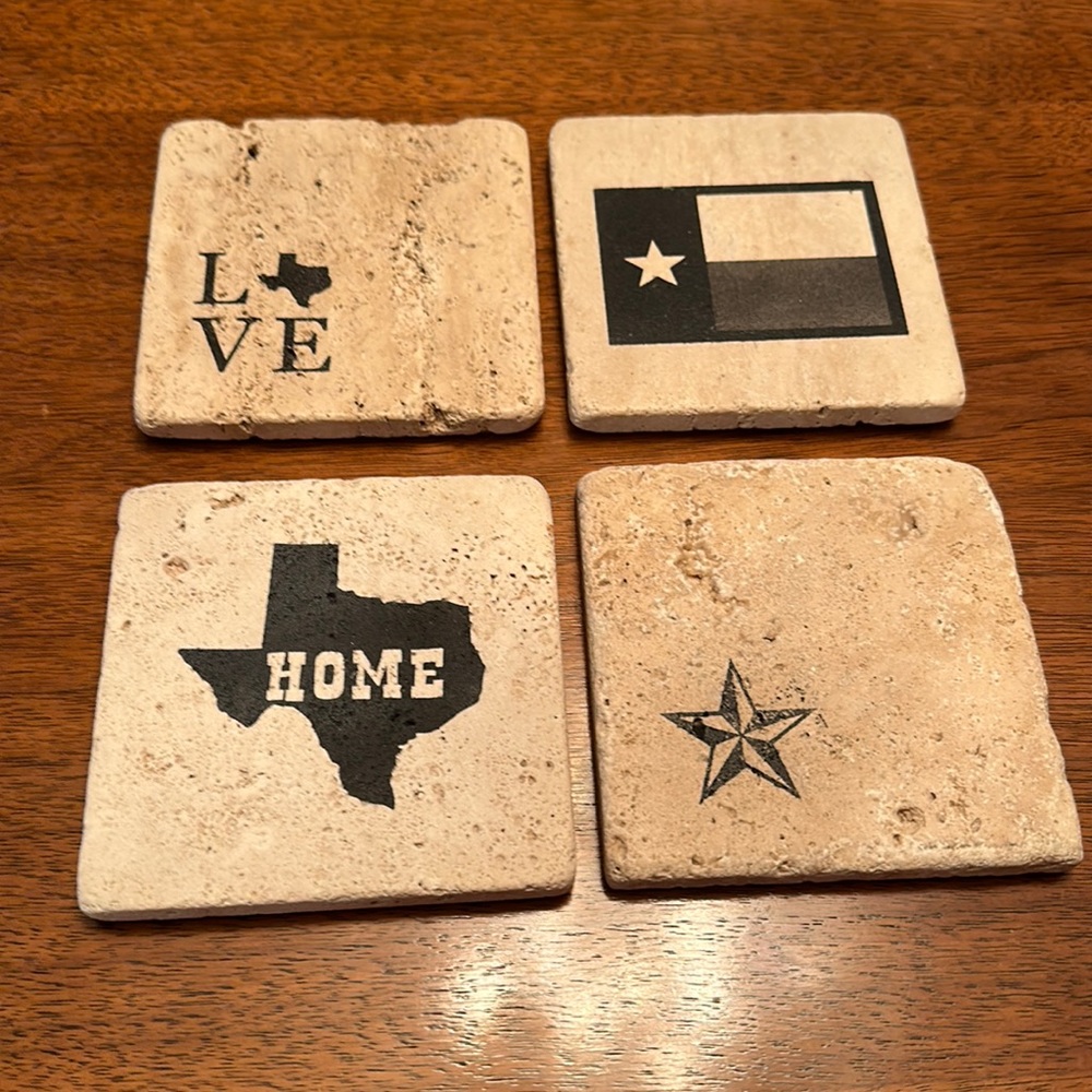 4 coasters very good condition
